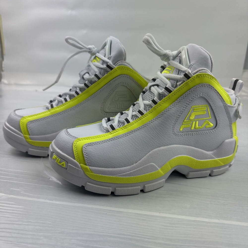 Women's FILA Sneakers (White/Neon Yellow) — EUR 38 (US 7 / 24 cm), No Box
